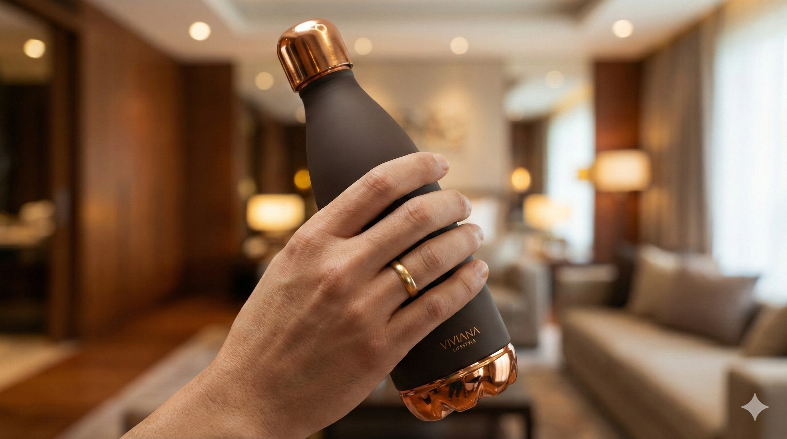 Atlas Silk Brown Bottle Velvet product view 3 - Viviana London artisan collection